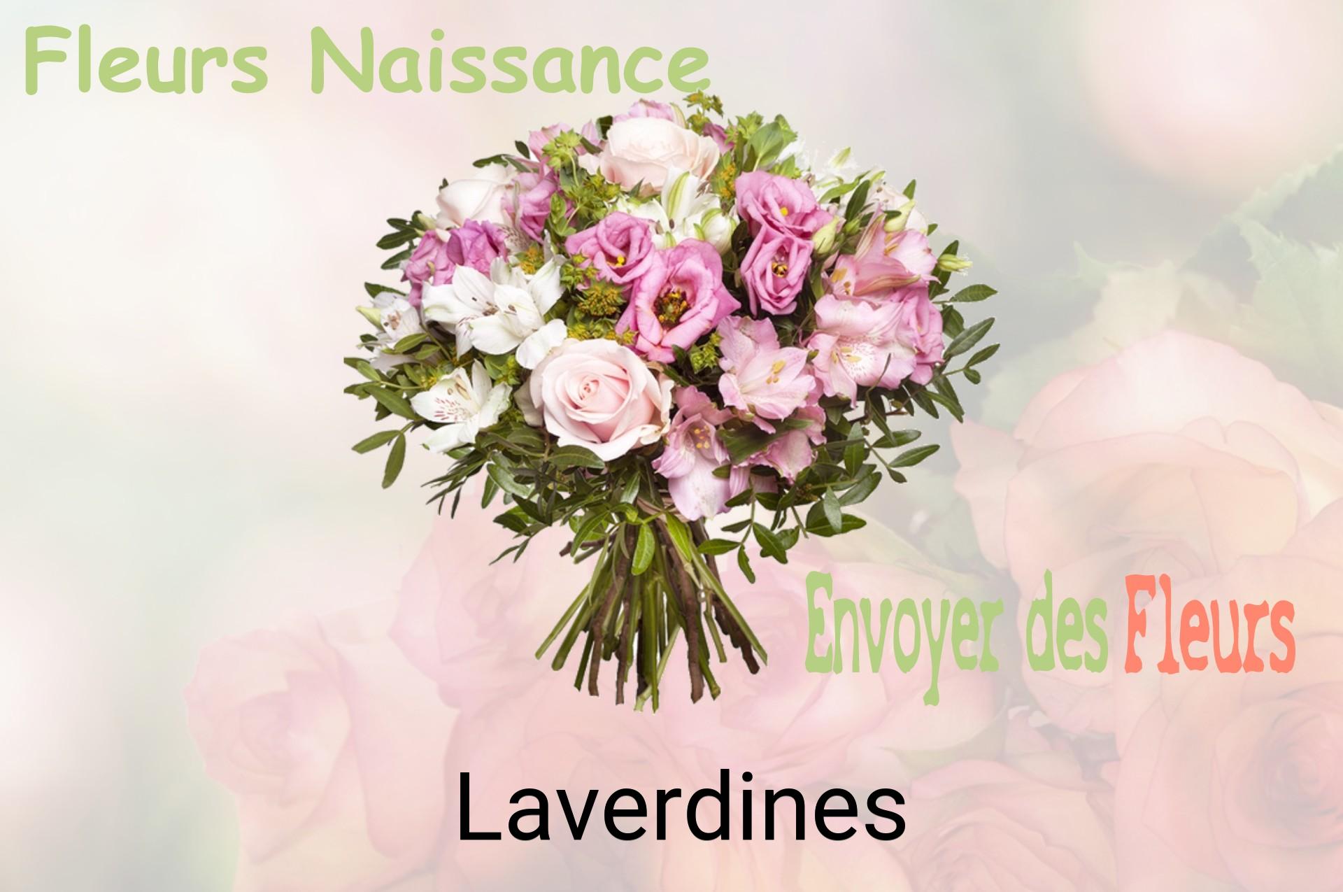 Bouquet de fleurs de naissance livré à Laverdines
